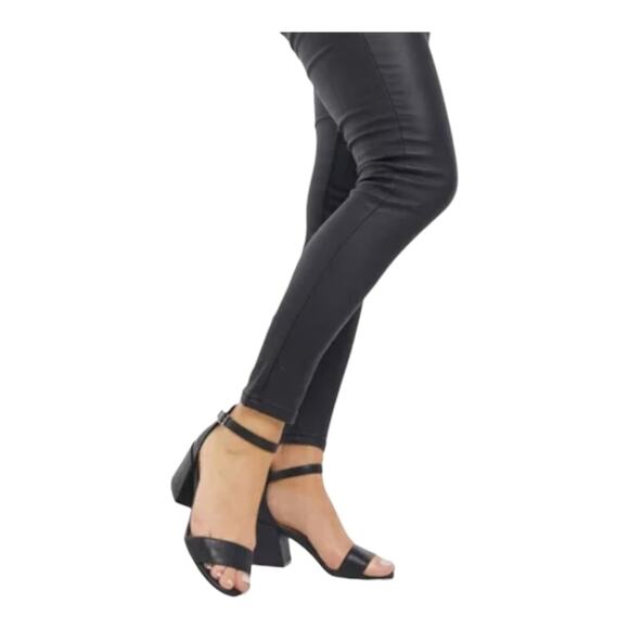 Kenneth Cole Reaction Womens Lolita Black Leather Open Toe Ankle Strap Size 10 - Picture 2 of 11